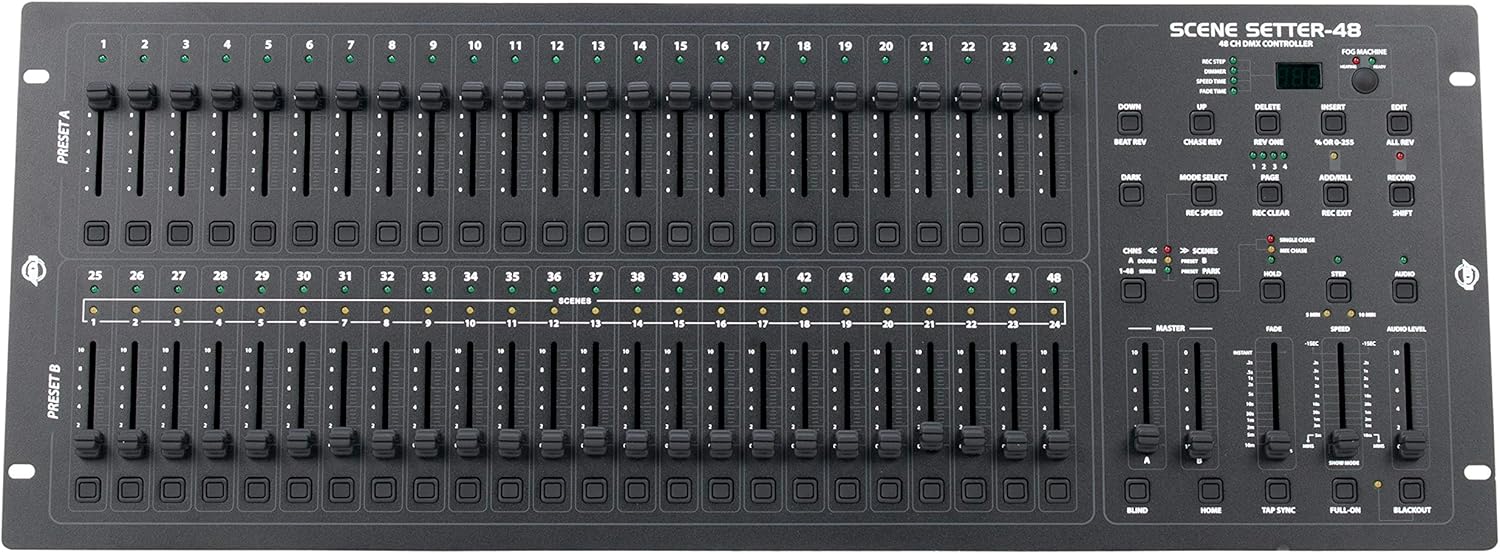 ADJ Products SCENE-SETTER 48, Channel DMX Dimming Controller, Professional Light Show Control Board