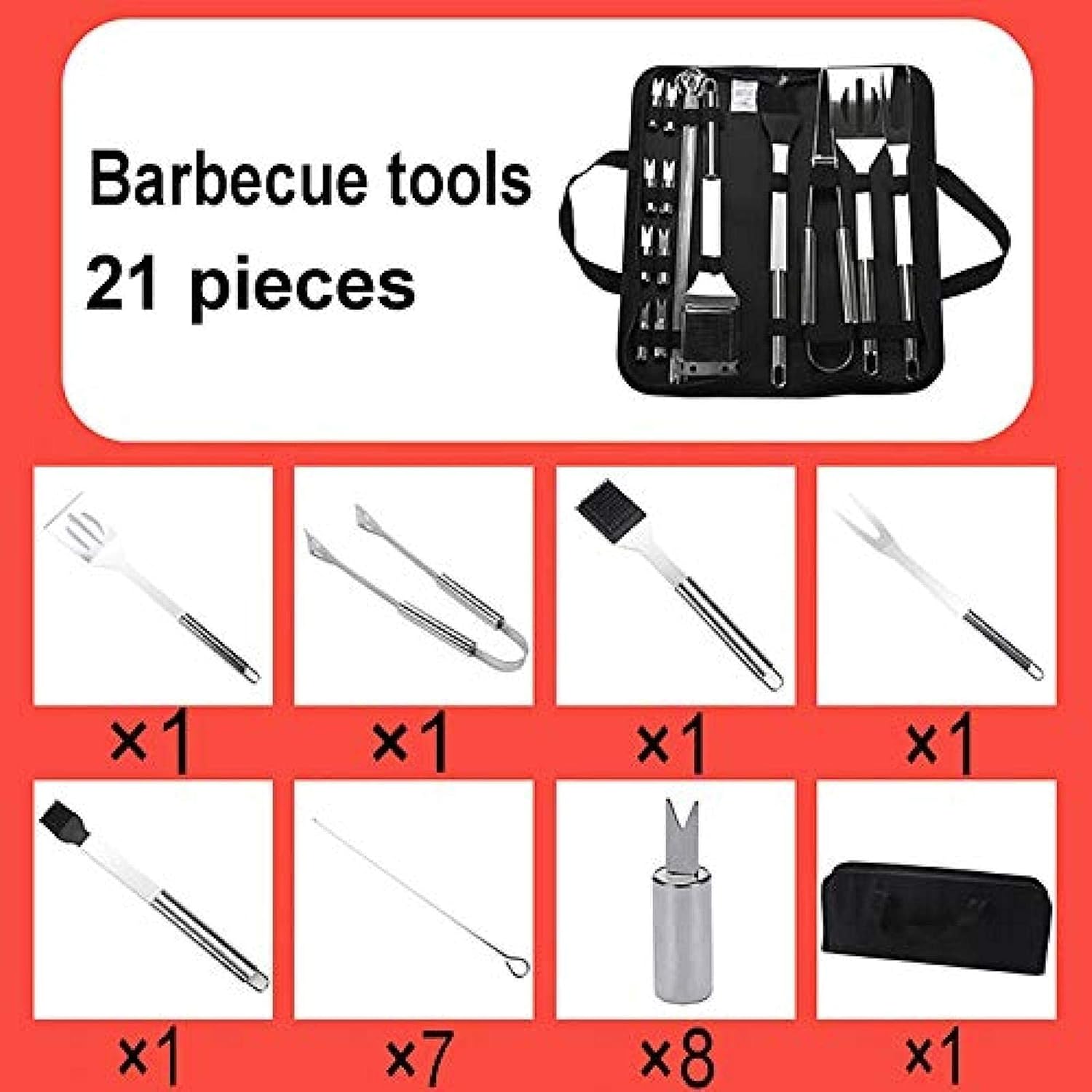 Fire Pit BBQ Grill Fire Bowl Outdoor Square Pit Bowl Grill Fireplace with 1 Set Barbecue Tools 86Cm Barbecue Pit for Patio Picnic Garden Backyard