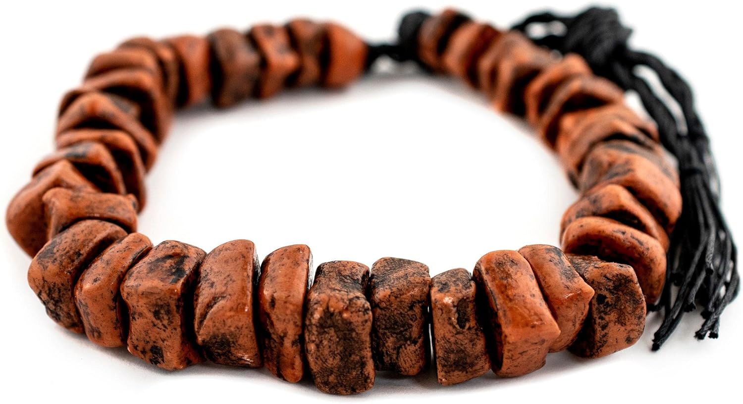 The Bead Chest Moroccan Square Coral Amber Resin Beads 16mm Morocco African Orange Disk Large Hole 20 Inch Strand Handmade