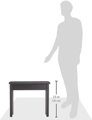 Yamaha P225B, 88-Key Weighted Action Digital Piano with Power Supply and Sustain Pedal, Black (P225B) & BB1 Padded Wooden Piano Bench - Black