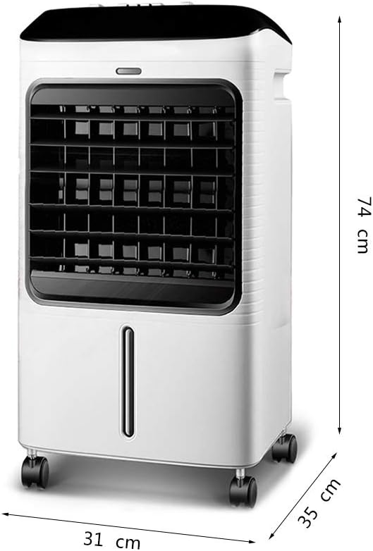 Portable Air Conditioner Fan Portable Air Cooler, Evaporative Humidifier Misting Small Air Conditioner Fan and Bladeless Noiseless Fan, for Office, Dorm, Room(Free Ice Tray)