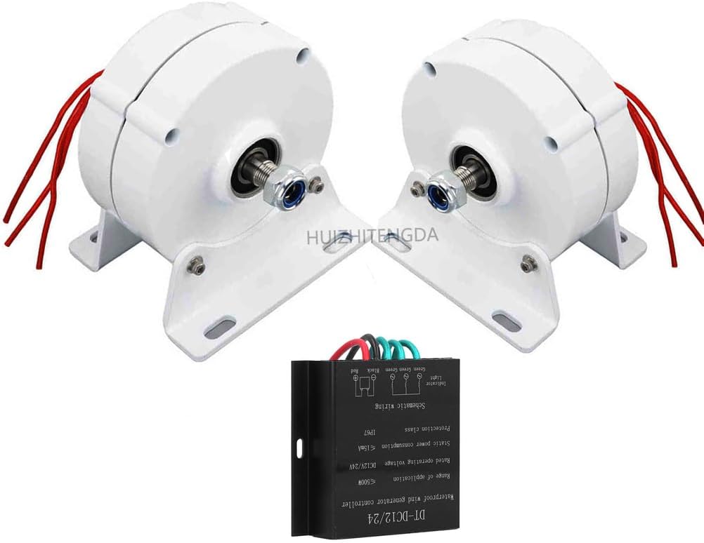 12000W Permanent Magnet Electric Motor Generator, Permanent Magnet Motor Start-Up 2M/S Rated 13M/S for Home Boat Wind Solar System