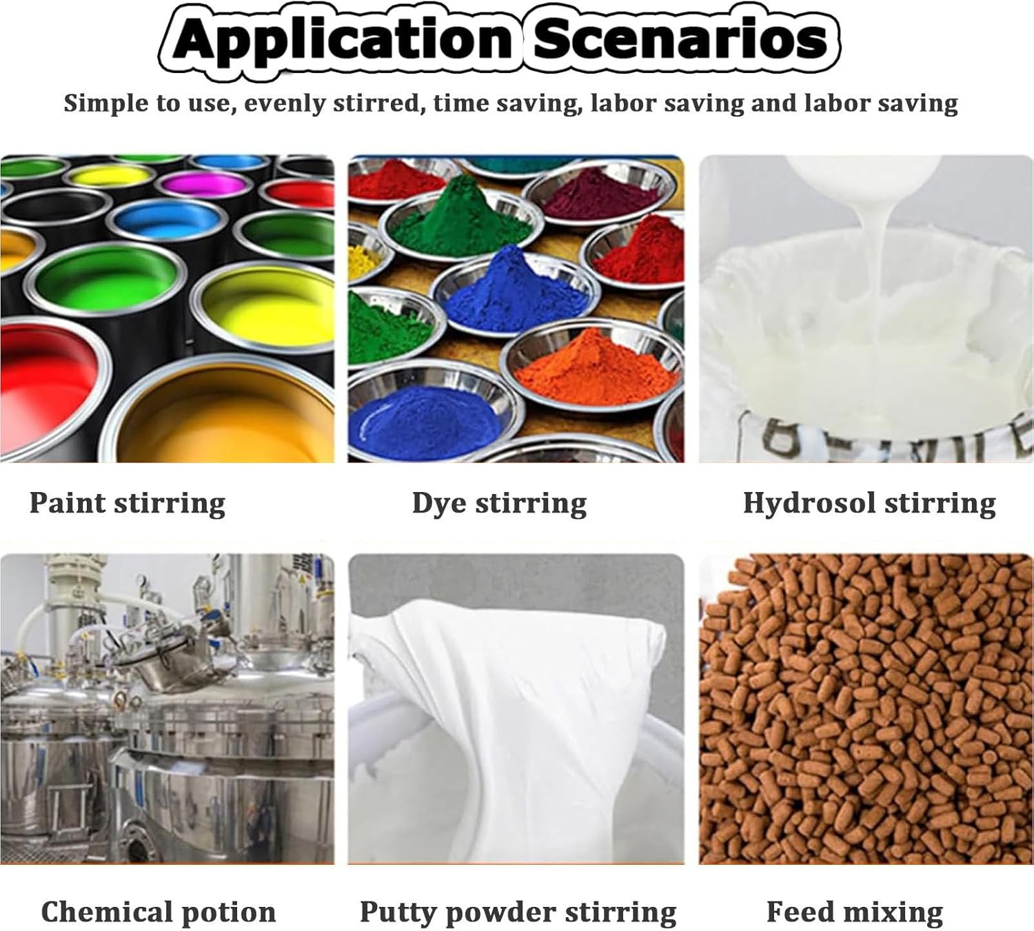 Commercial Barrel Drum Stirrer, IBC Paint Stirring Machine, 980W Electric Tank Mixer Machine with Support Hanger, Paint Mixing Equipment for Ink Dissolver Agitator