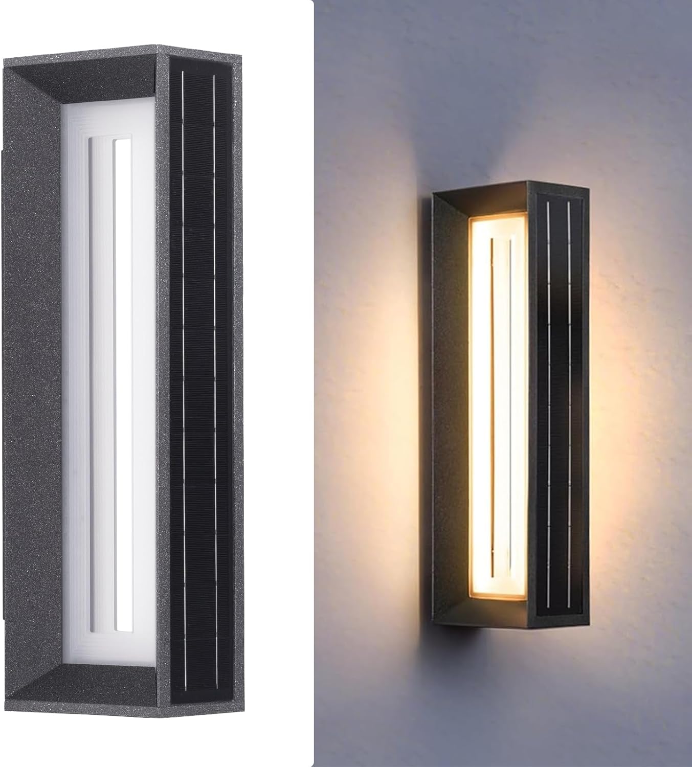 Solar Wall Lights Outdoor Waterproof, 20.5