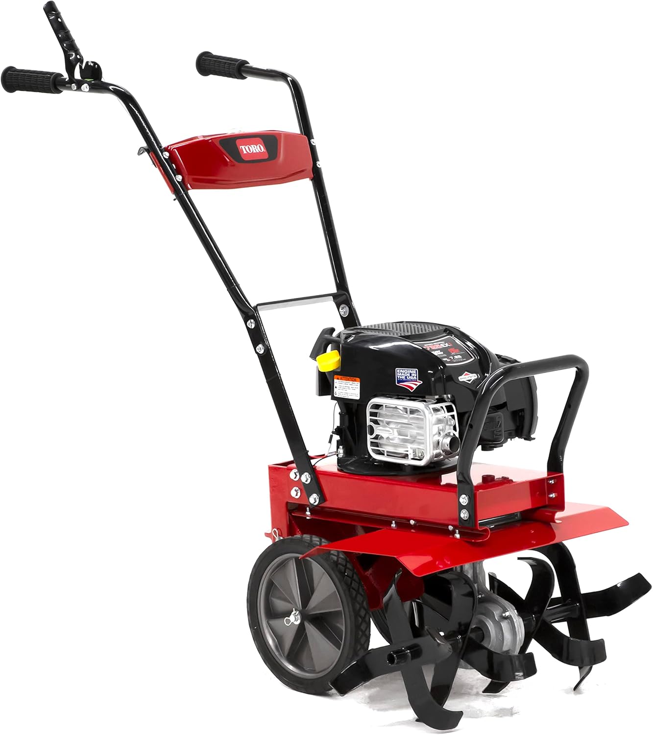 Toro Full Size Front Tine Tiller, 163cc Briggs & Stratton 4-Cycle Engine, Adjustable Tilling Width Up to 21