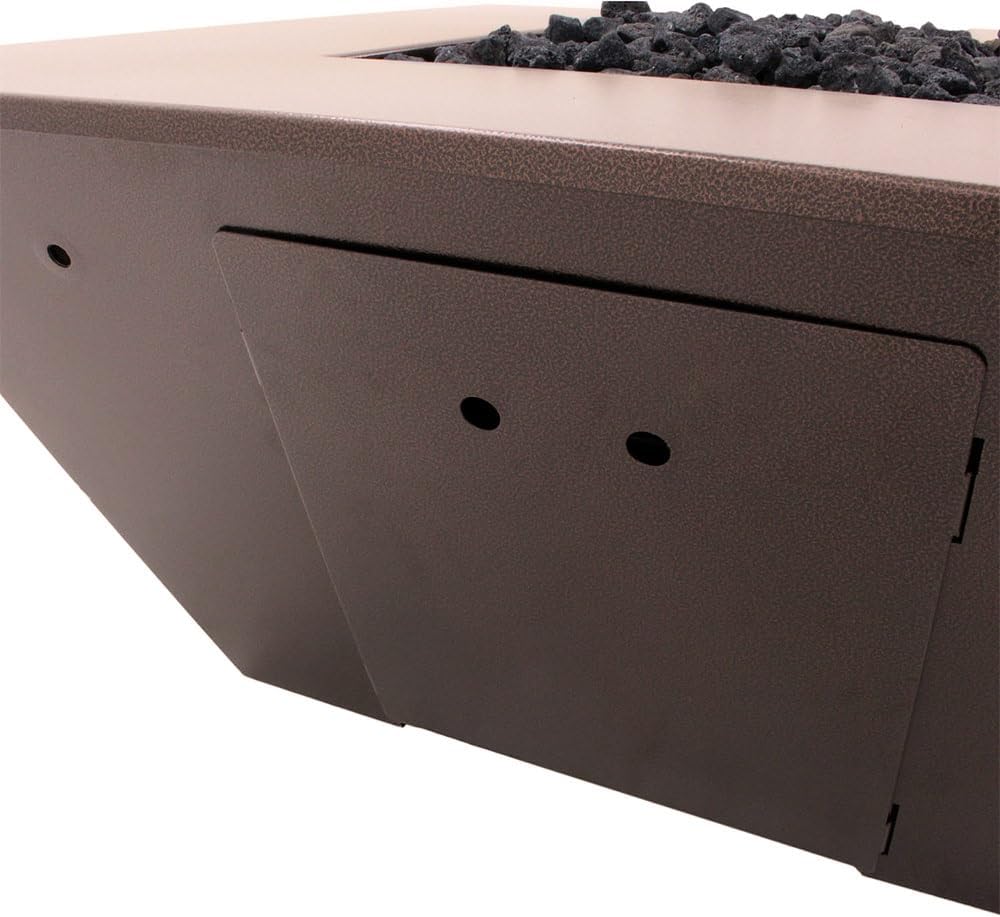 Washington Match Lit Gas Fire Pit Table, Copper Vein (WASHINGTON-MLK-49-CV)