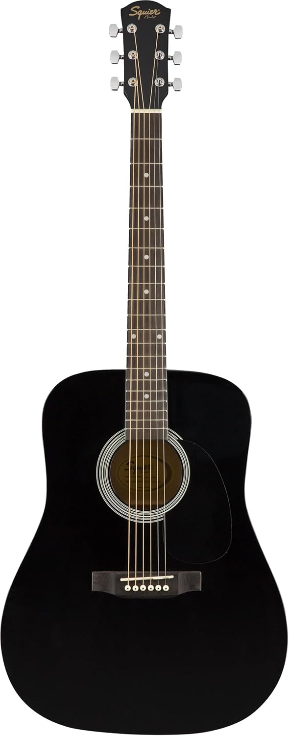 Squier SA-150 Dreadnought Acoustic Guitar, Black