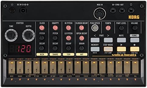 Korg Volca Beats Analogue Drum Machine Bundle with Volca Mix and Austin Bazaar Polishing Cloth