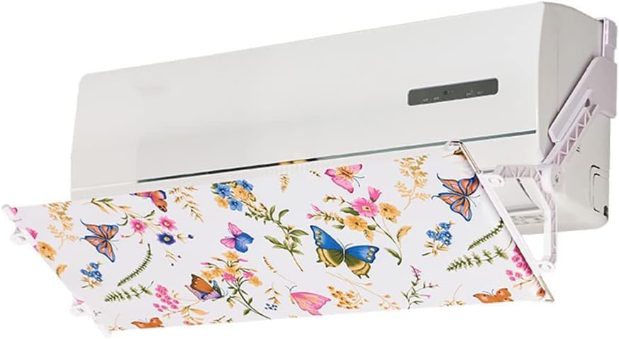 Adjustable air-Conditioning Wind Deflector, Universal for Indoor Office air conditioners,Butterfly