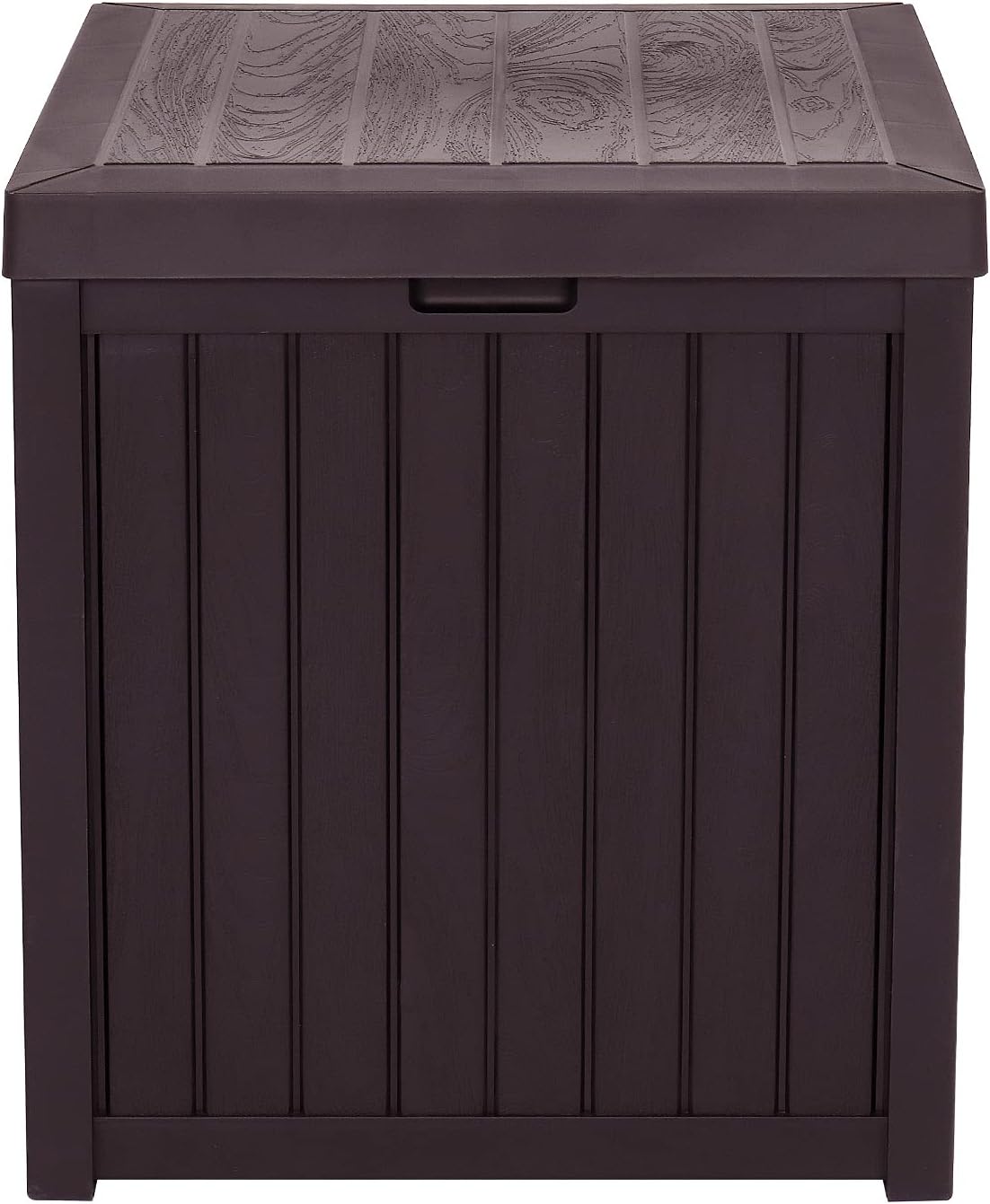 Brown 51 Gallon Deck Box-Organization and Storage for Patio Furniture Outdoor Cushions, Garden Tools, Deck Box, Outdoor Storage for Tools, Gardening Equipment,Patio Storage Container 22x22x24.4 inch