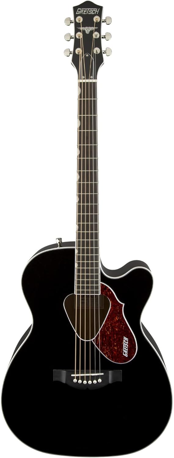 Gretsch G5013CE Rancher Junior Cutaway 6-String Acoustic Electric Guitar with Laurel Fingerboard and Mahogany Neck (Right-Handed, Black)