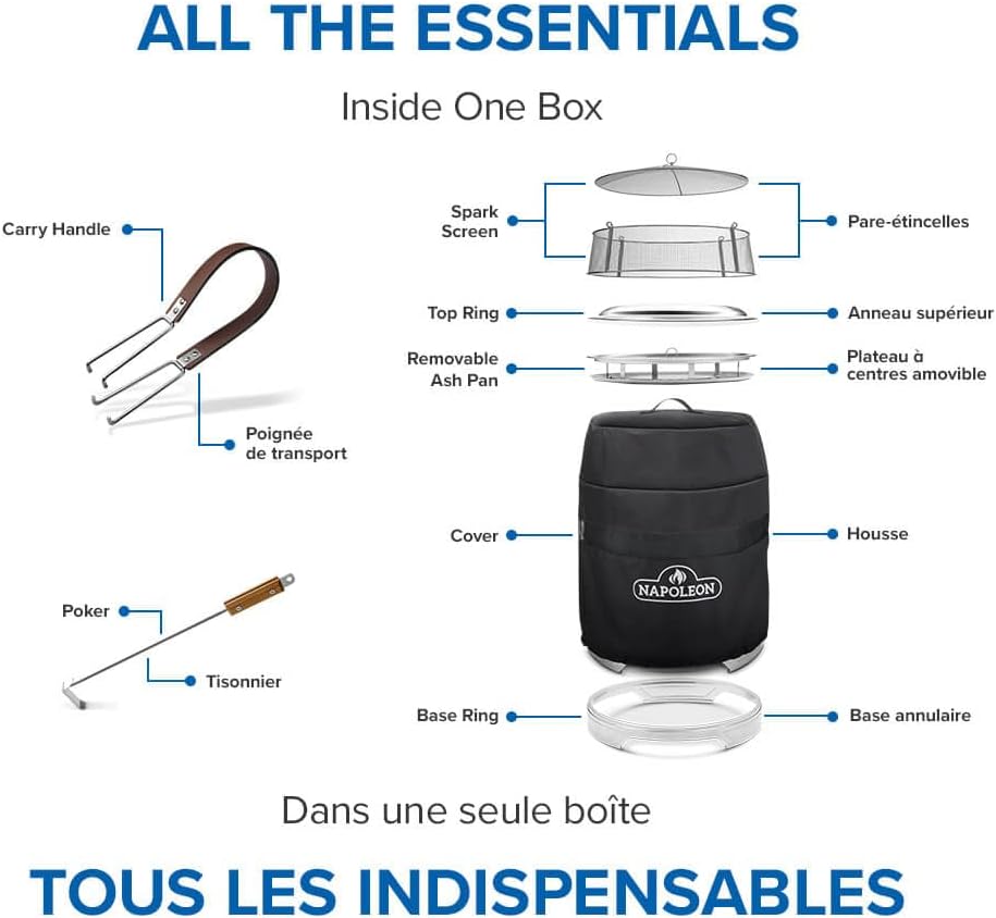 Timberwolf® Smokeless Fire Pit, 18-inch, Stainless Steel