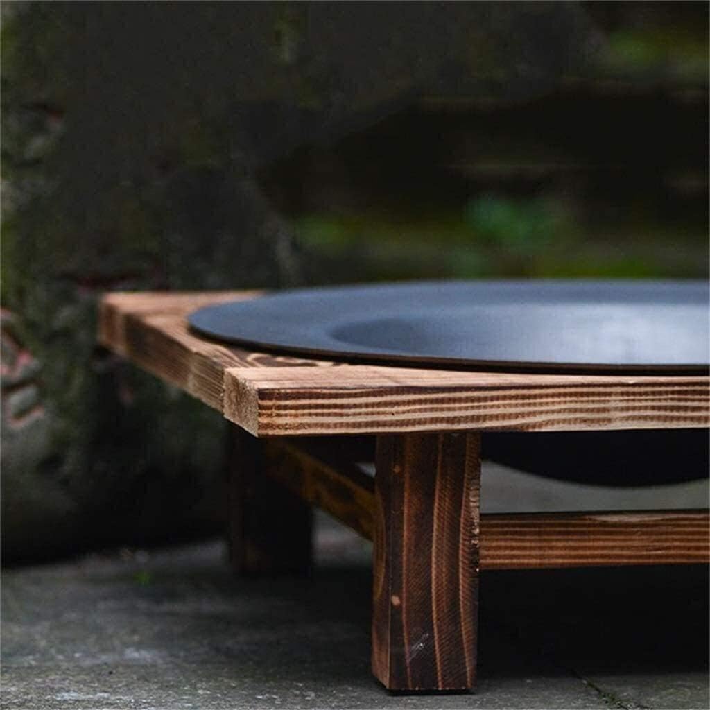 Outdoor Fire Pit Outdoor Fire Large Bonfire Wood Burning Patio Coal Grill Firepit for Outside Grill Charcoal Smokeless Grill with Spark Screen