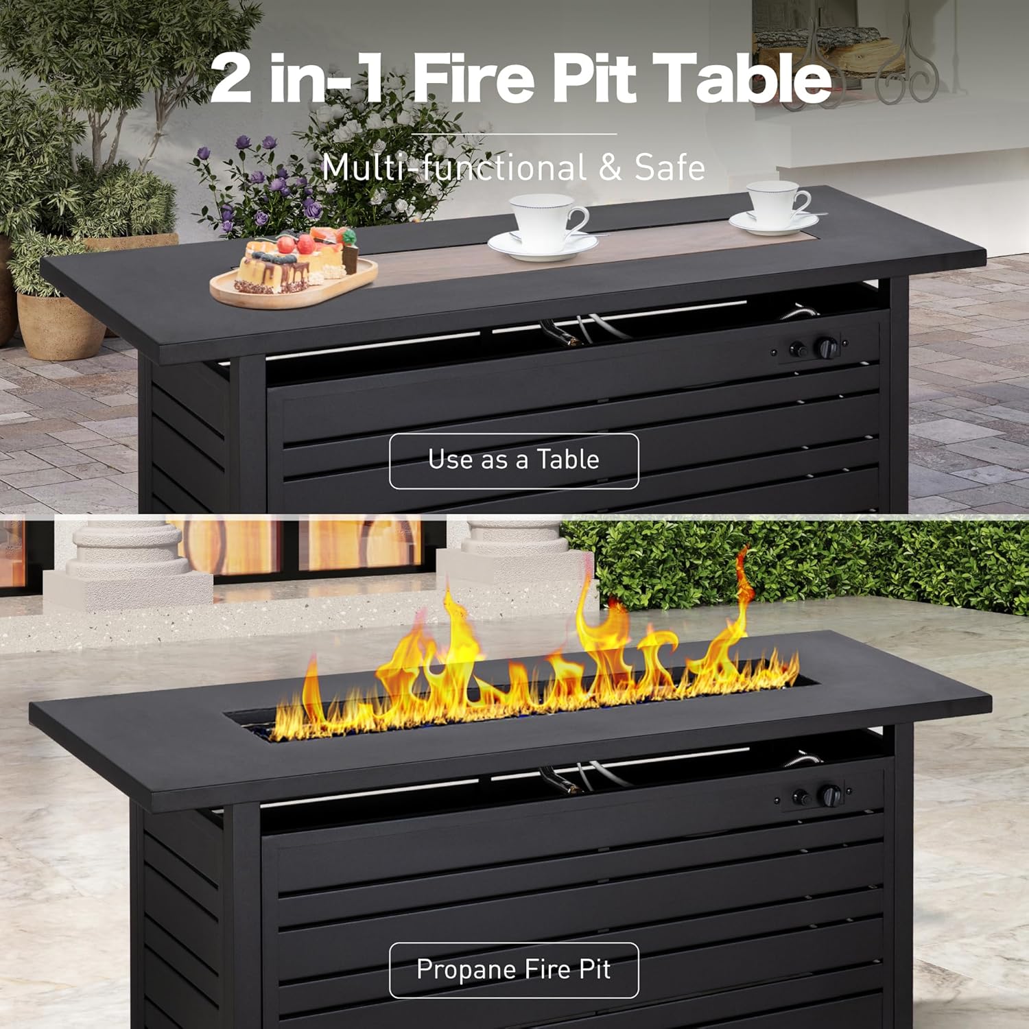 Propane Gas Fire Pit Table 57