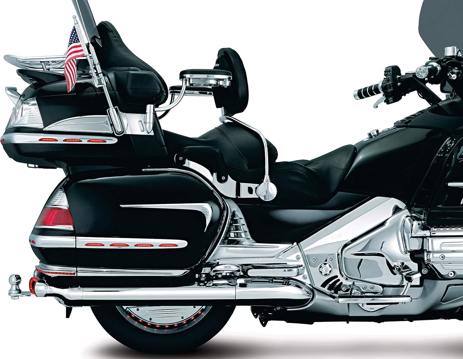 Kuryakyn 7366 Motorcycle Accent Accessory: Louvered Transmission Cover for 2001-17 Honda Gold Wing GL1800 & F6B Motorcycles, Chrome, 1 Pair