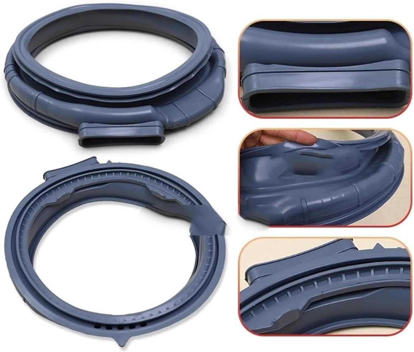 Compatible For Applicable To All Models， Of Hisense Rongsheng Drum Washing Machine Door Seal Rubber Ring Sealing Waterproof(No. 7 2027519)