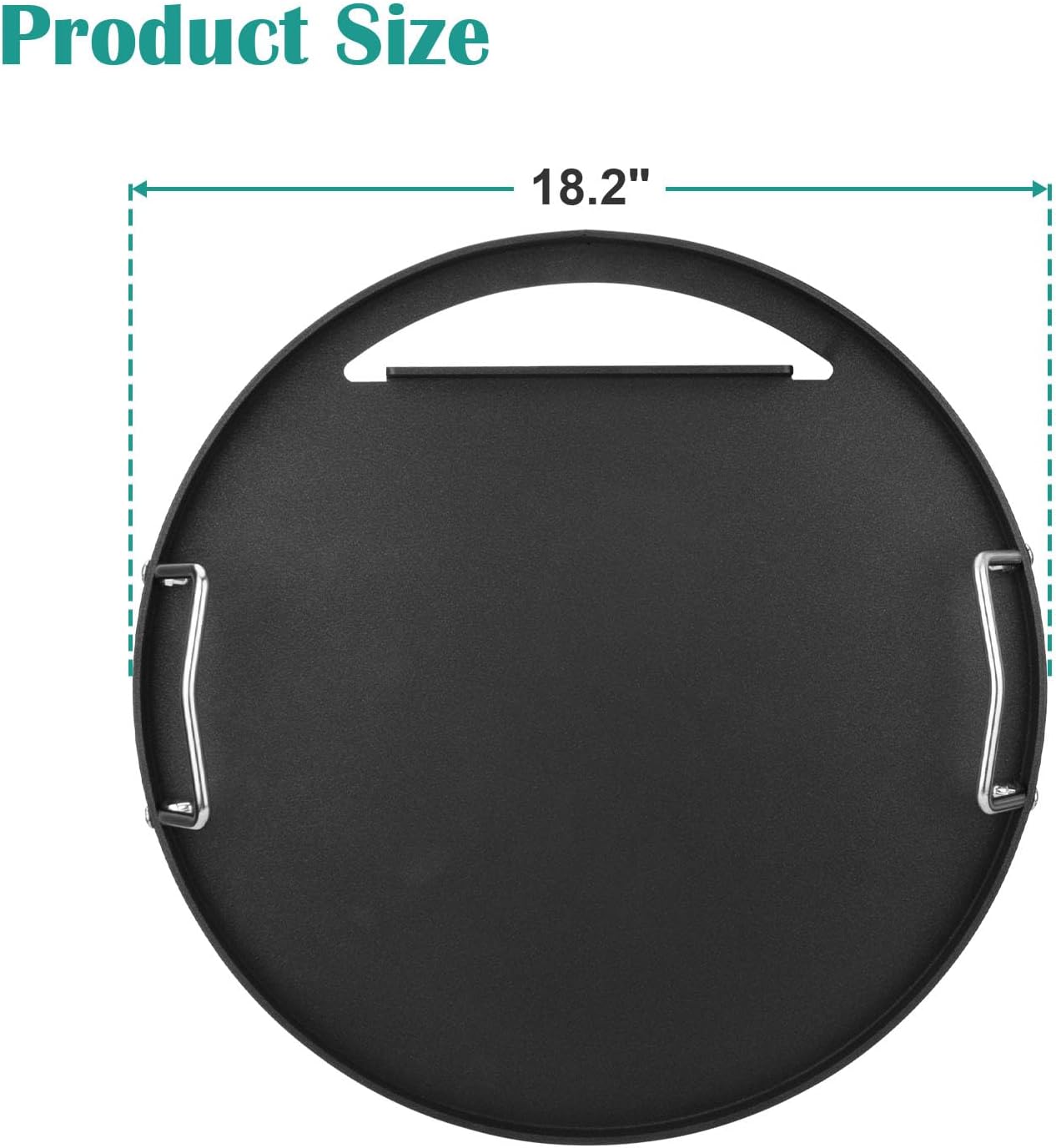 Full Size Griddle for Big Green Egg Large, Flat Top Griddle for Vision Grill VGKSS-CC2, B-11N1A1-Y2A Kamado Joe Classic, Fits Other 18 inch Kamado Charcoal Grills Accessories