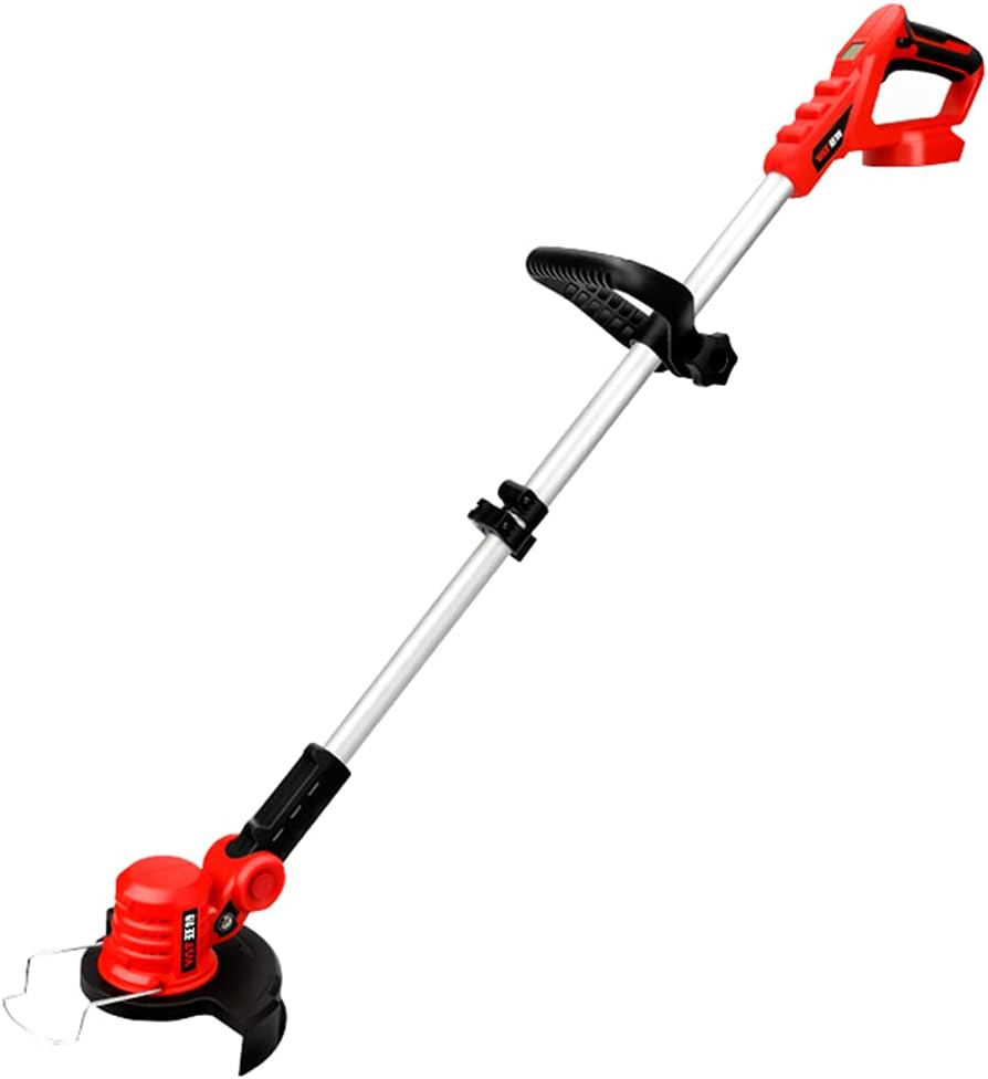 Electric Lawn Mower Rechargeable Lawn Mower Small Household Lawn Mower Multi-Function Pruning Adjustable Length 21V/4000mAh