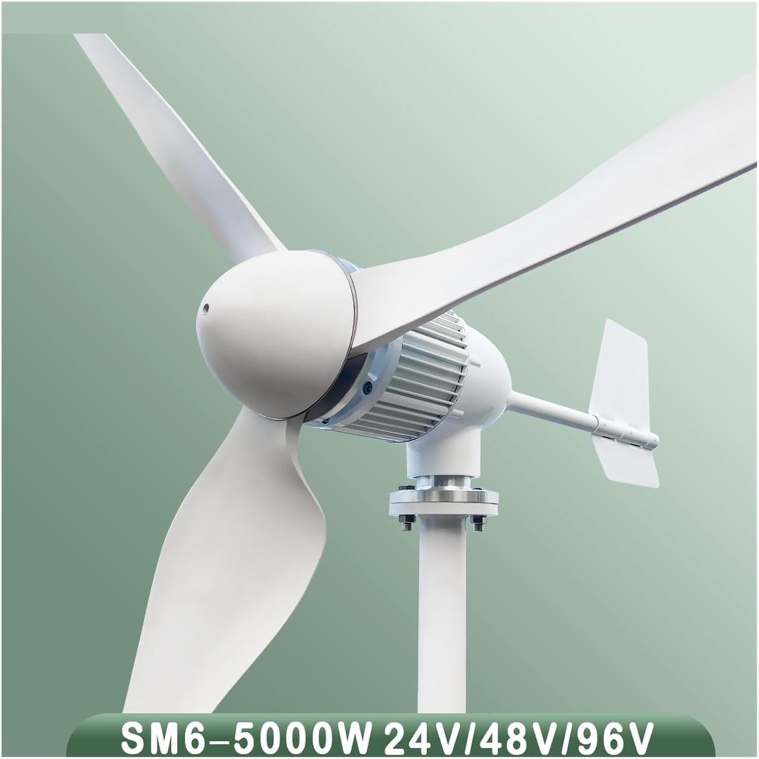 5KW 6KW Wind Turbine Generator Power Kit Horizontal Wind Turbine Windmill for Wind Solar Hybrid System Low Starting Speed for Home(LCD Hybrid Control,96V_6000W)