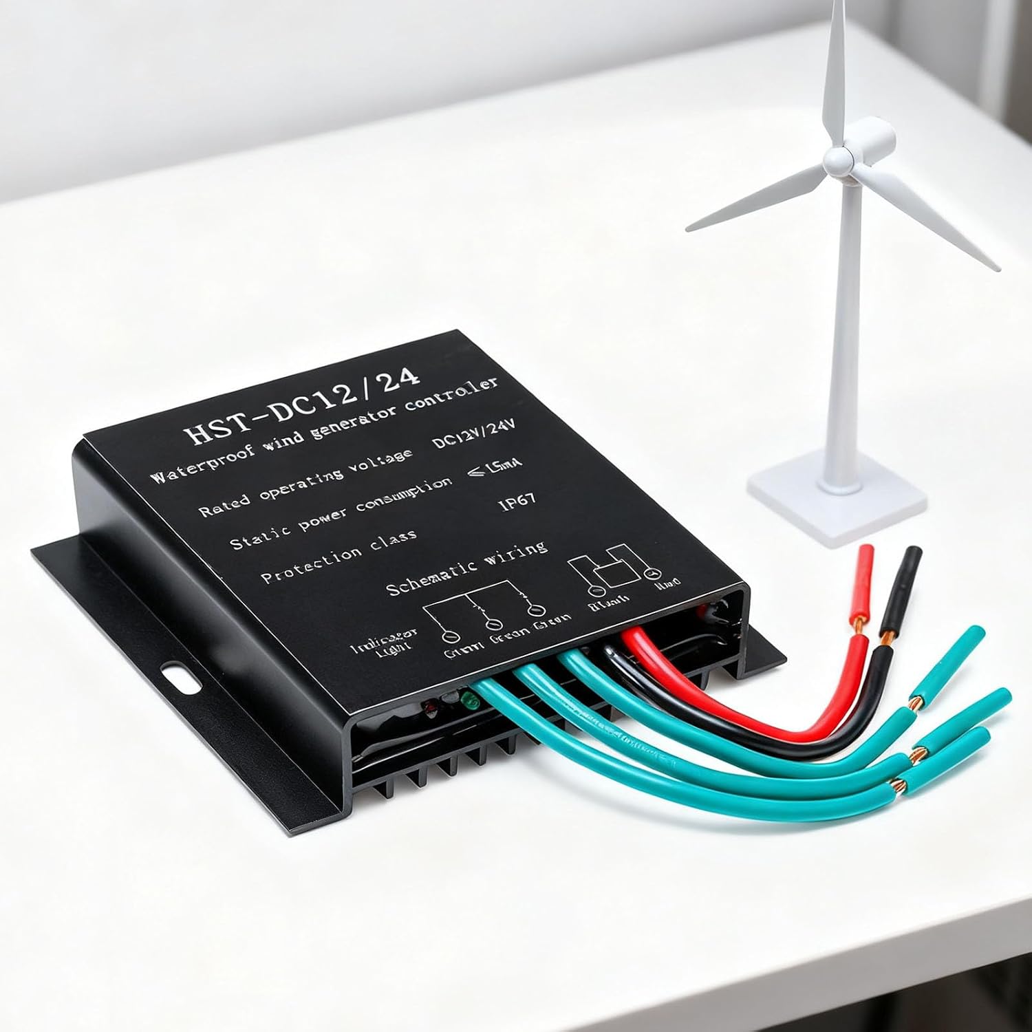 10000W Small Regulator for Wind Turbine Generator Windmill Alternator Battery Charger,10A-40A 12V 24V 48V MPPT Charge Controller,Black,24V