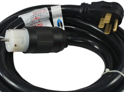 Conntek 1450SS2-25 50 Amp Generator Power Cord (25 Feet) + Reliance Controls PB50 50-Amp NEMA 3R Power Inlet Box