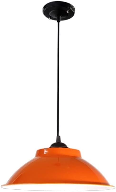 Vintage Metal Color Chandelier Industrial Style Pendant Light Single Head Restaurant Hanging Light for Kitchen Island Living Room Bedroom Bedside Dining Room Hallway Ceiling Light Fixture (Col