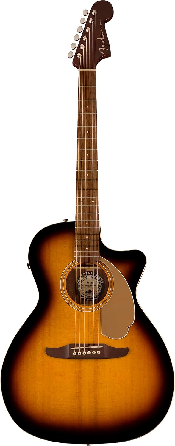Fender Newporter Player Acoustic Guitar, Sunburst