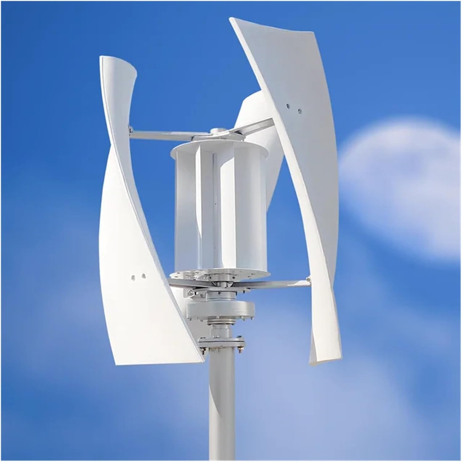 5000W Windmill Vertical Axis Residential Wind Turbine 24V 48V Wind Power Generator Electric Generator with MPPT Charger Industrial Energy(with Hybrid Charger,24V)