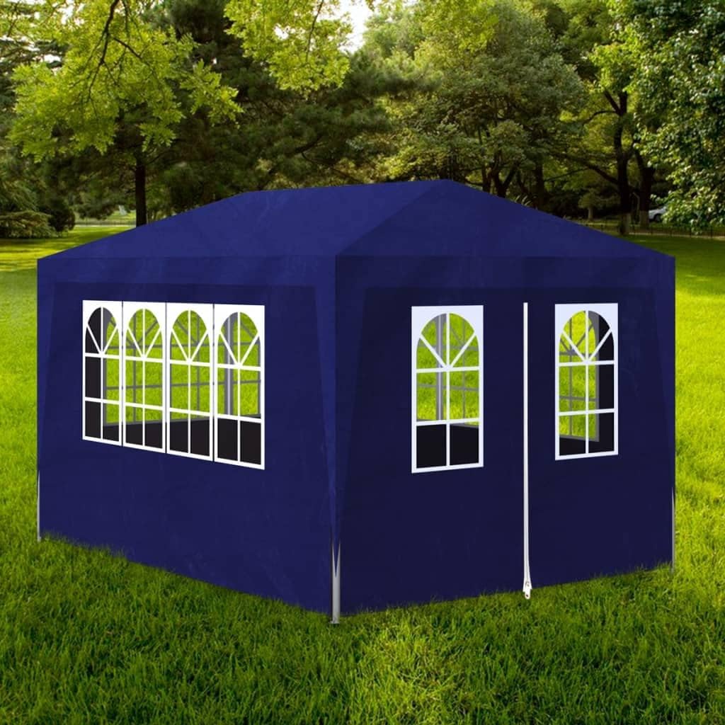 Party Tent 10'x13' Blue,Outdoor Party Tent Durable & Water-Resistant Gazebo for Backyard Gatherings Outdoor Living, Patio Furniture & Accessories