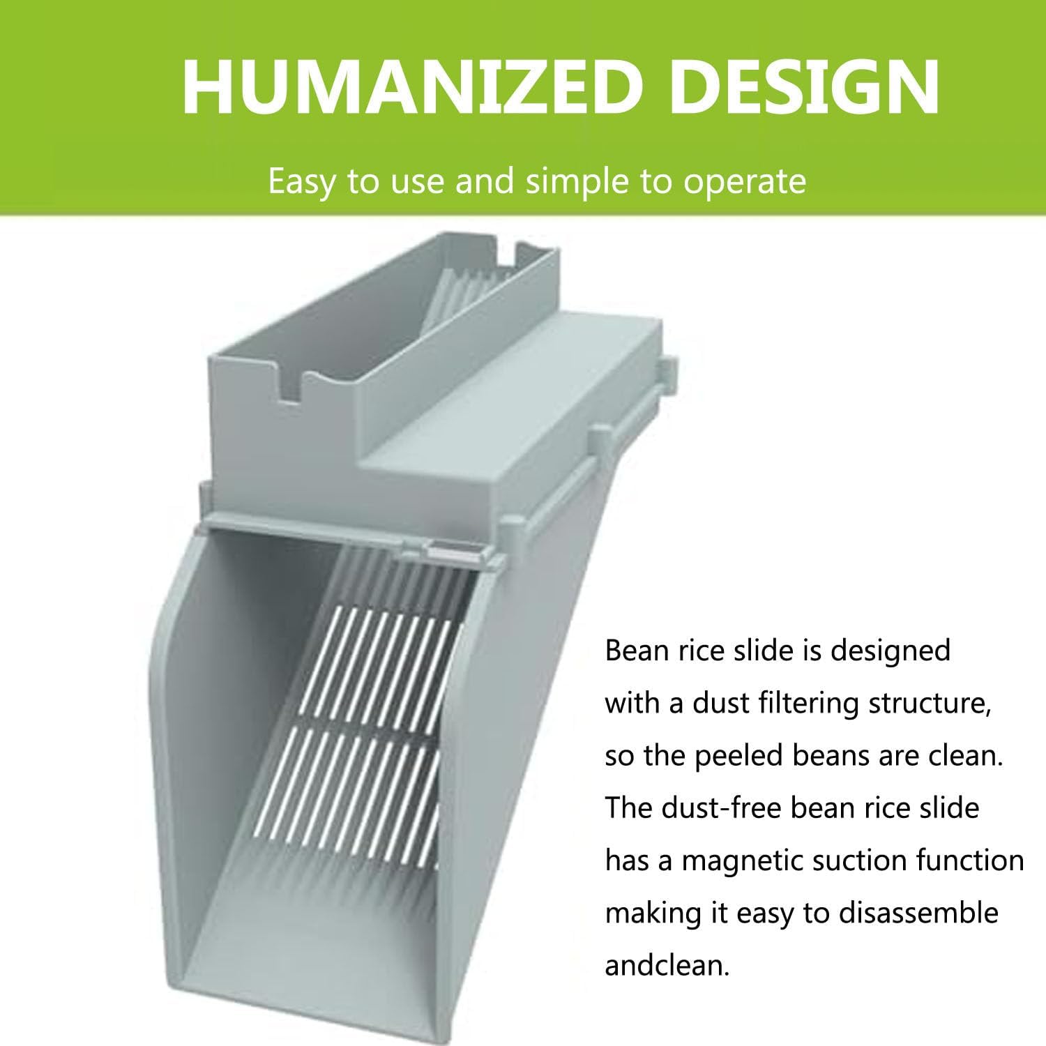 Commercial Electric Pea Sheller,22lbs/H Semi-Automatic Bean Shelling Machine,Double Drum Design,Stainless Steel for Peas,Beans & Vegetable Vendors