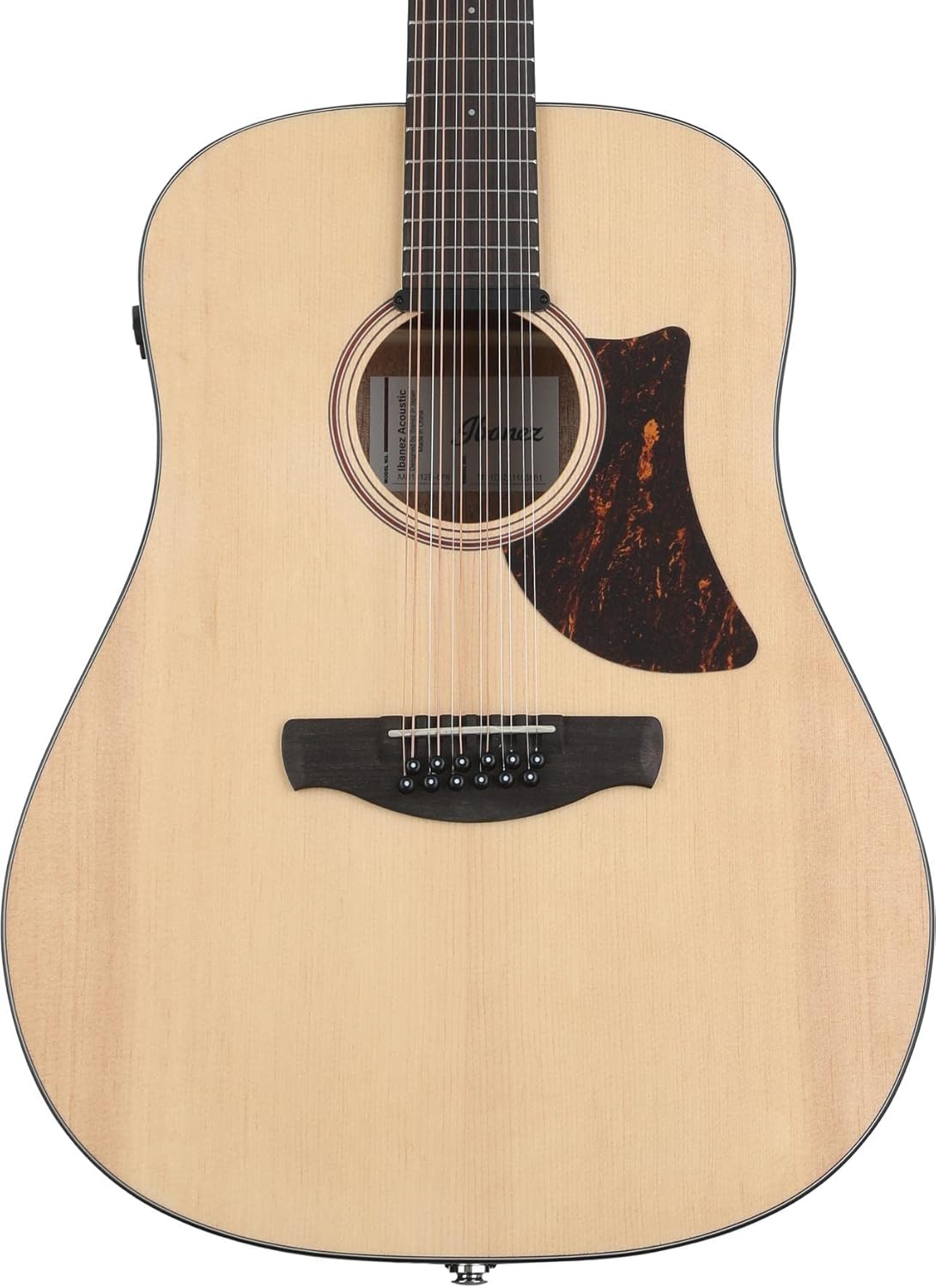 Ibanez AAD1012EOPN Advanced 12-string Acoustic-electric Guitar - Open Pore Natural