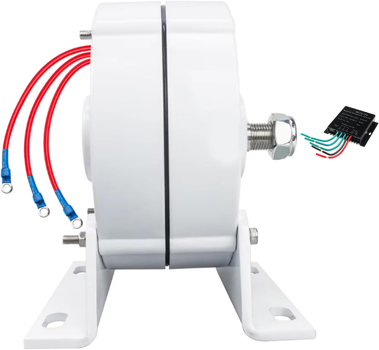 Low Speed 100W-1500W Gearless Permanent Magnet Generator 400 RPM AC Alternators with Base 12V 24V 48V for Hydroelectric Generators and Wind Turbines