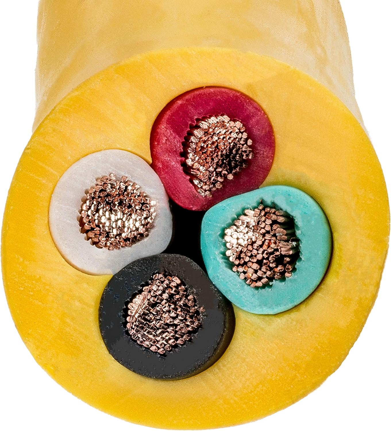 20ft Heavy‑Duty Generator Extension Cord | NEMA L14‑30P to L14‑30R, 4‑Prong SJTW 10AWG – 125/250V, 30A, 7,500W – UL‑Certified, Bright Yellow