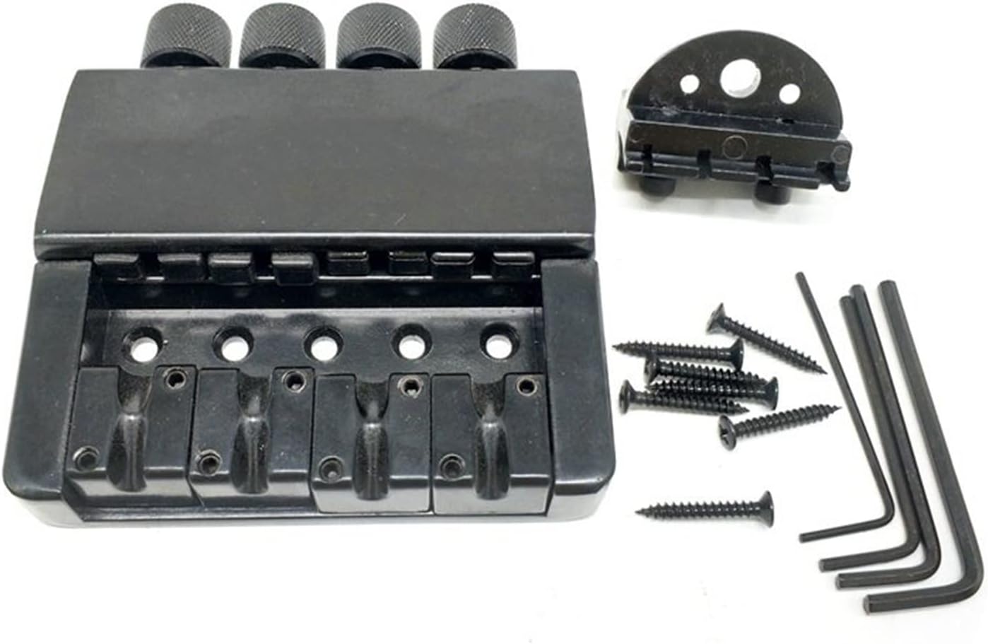 Guitar Bridge 4 String Headless Bass Guitar Bridge System for Headless Electric Bass Replacement Guitar Replacement Parts