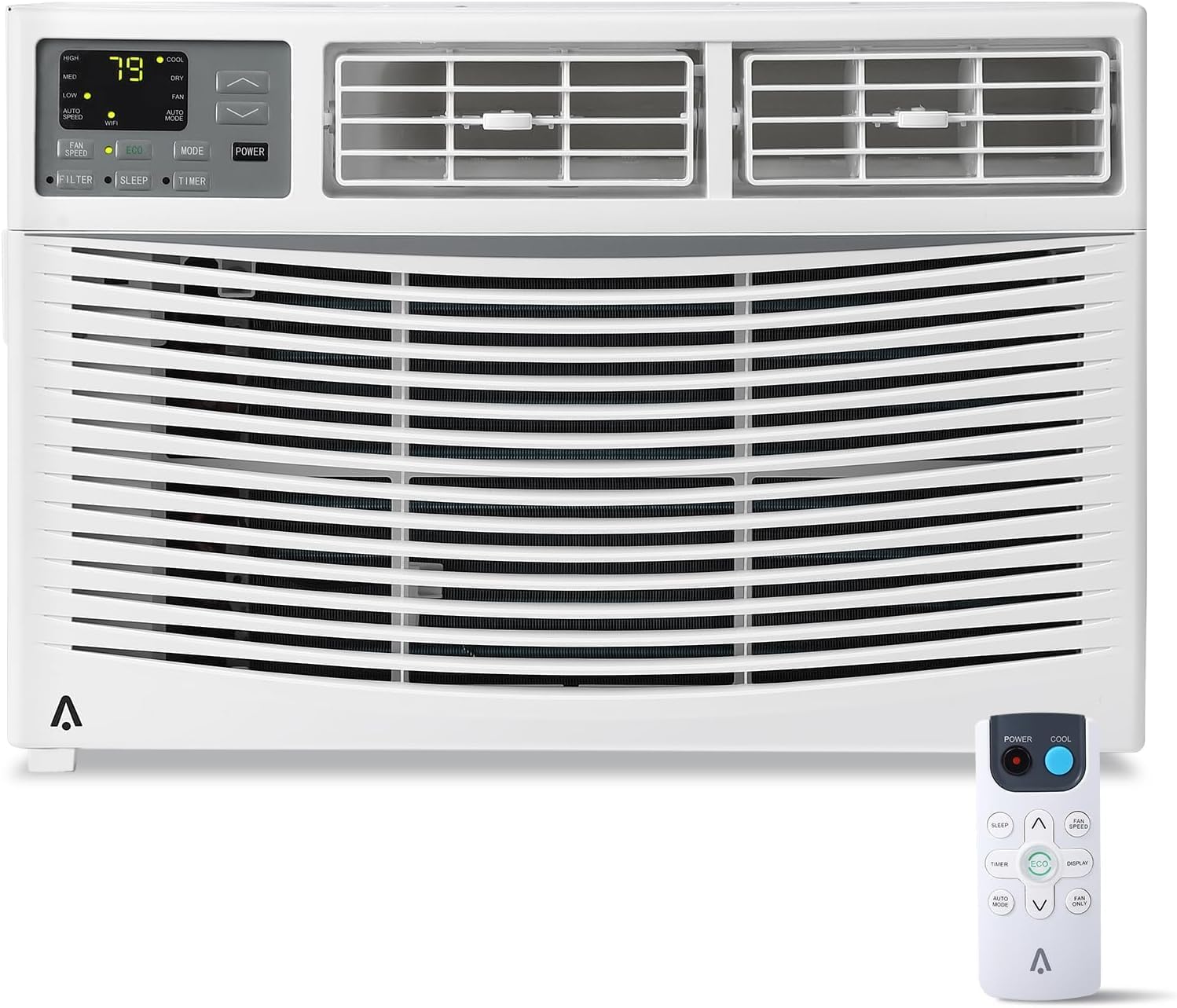 8,000 BTU Window Air Conditioner,AC Window Unit Cool up to 350 Sq. Ft w/Wifi Controls & 4 IN 1 Cooling, Dry, Fan,and Auto Mode, Low Noise,Perfect for Small Bedroom, Living Room, Home,Office
