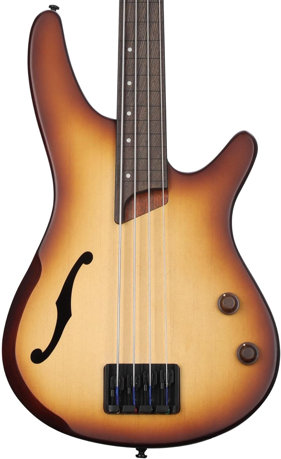 Ibanez SRH500F Fretless Bass Guitar - Natural Browned Burst Flat