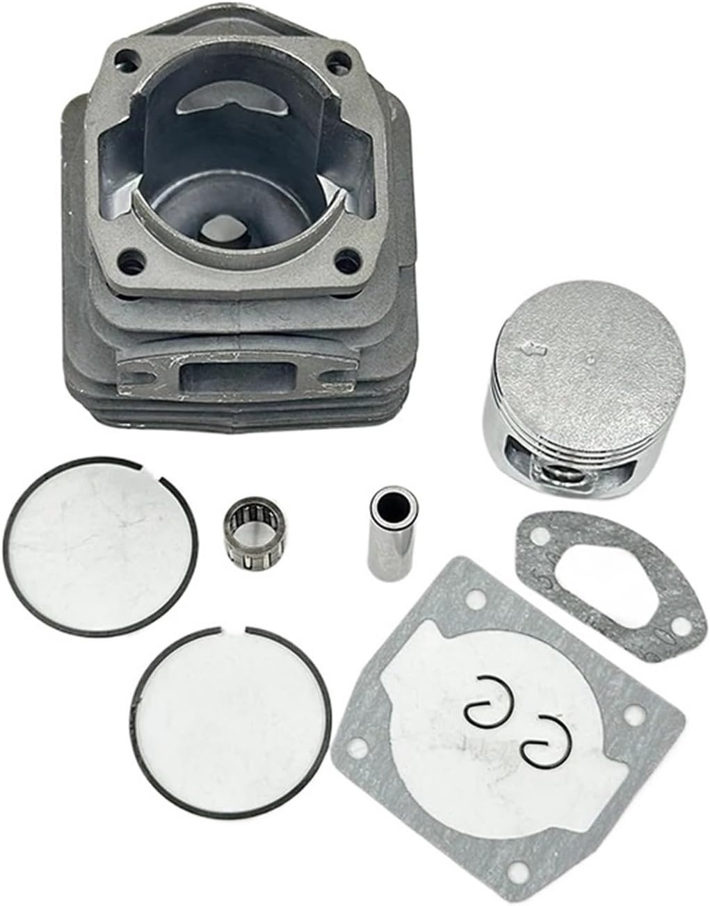 Compatible with 4500 5200 5800 45cc 52cc 58cc Garden Tool Power Chain Saw Accessories 43mm 45mm 45.2mm Single and Double Cylinder Piston(4500 43mm Single)