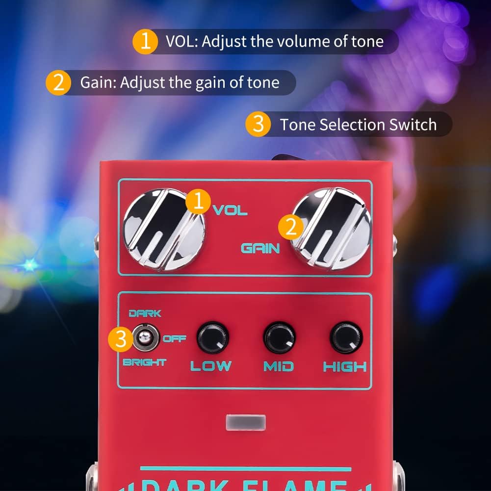 JOYO R-24 High Gain Overdrive Pedal Amplifier Simulation Guitar Pedal and R-17 Modern Metal High Gain Distortion Pedal