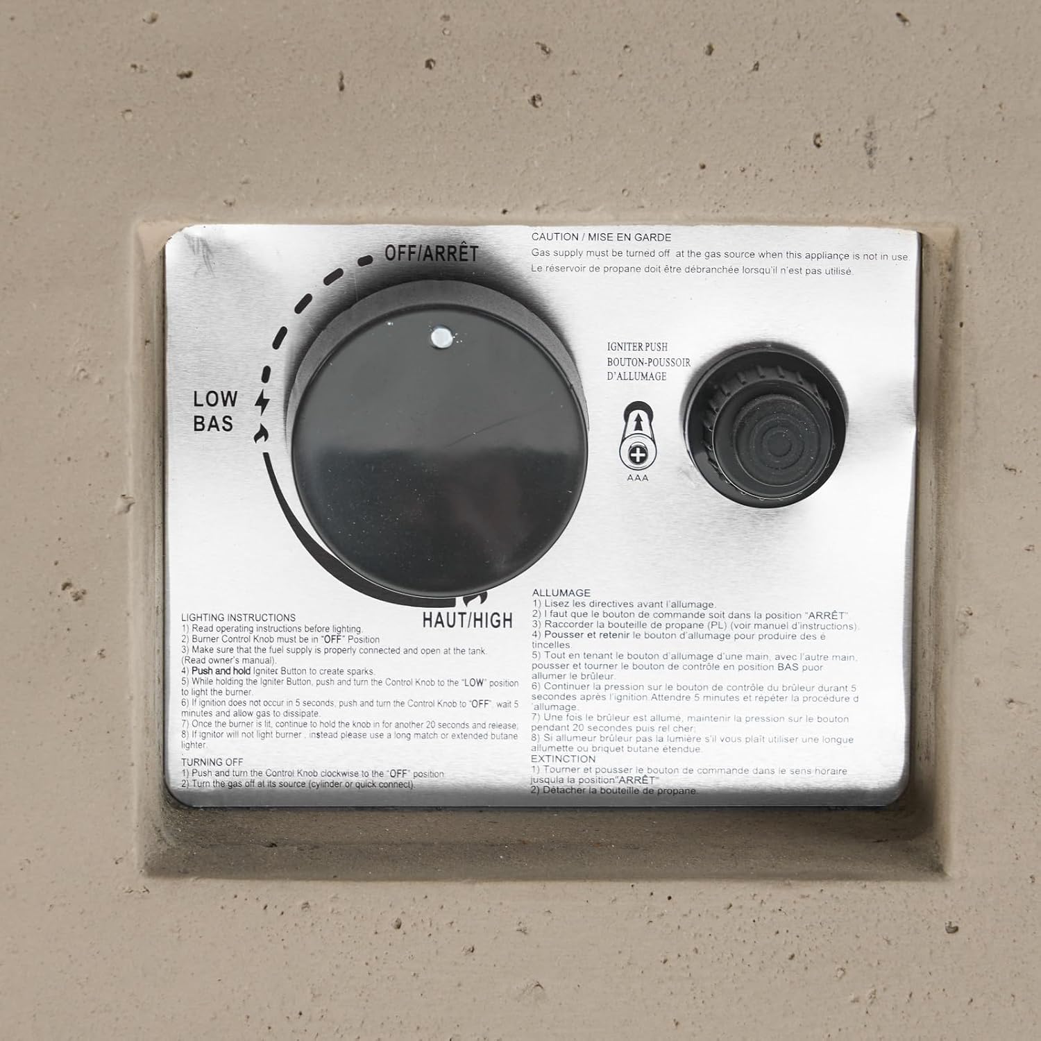 Penau 40 Inch Outdoor Propane Fire Pit - 40,000 BTU, Rectangular MgO Concrete, Dark Grey Modern Design, No Assembly, Perfect for Patios & Backyards