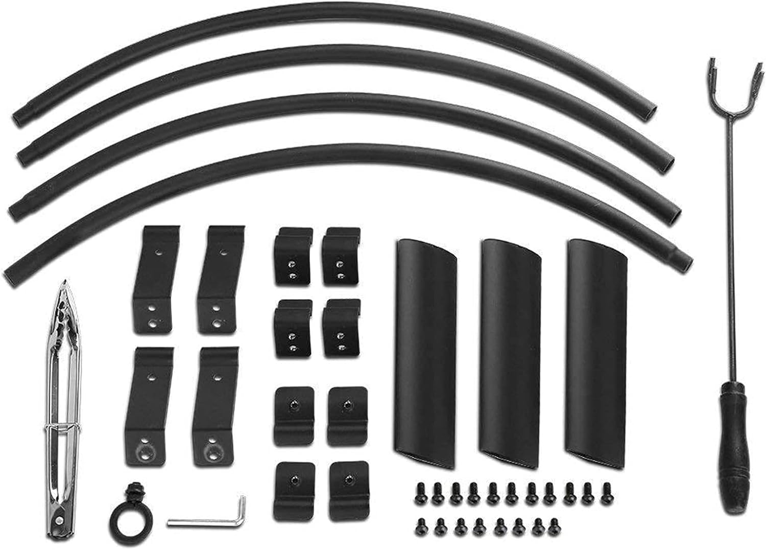 32 Inch Large Fire Pit,Crossweave Outdoor Fire Pit Round Fire Pit with Grid Poker Patio Bonfire BBQ Grill Firepit