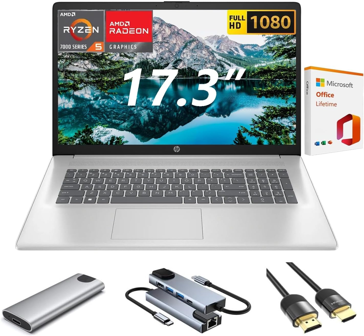 HP 2025 17 inch Laptop Business, 17.3