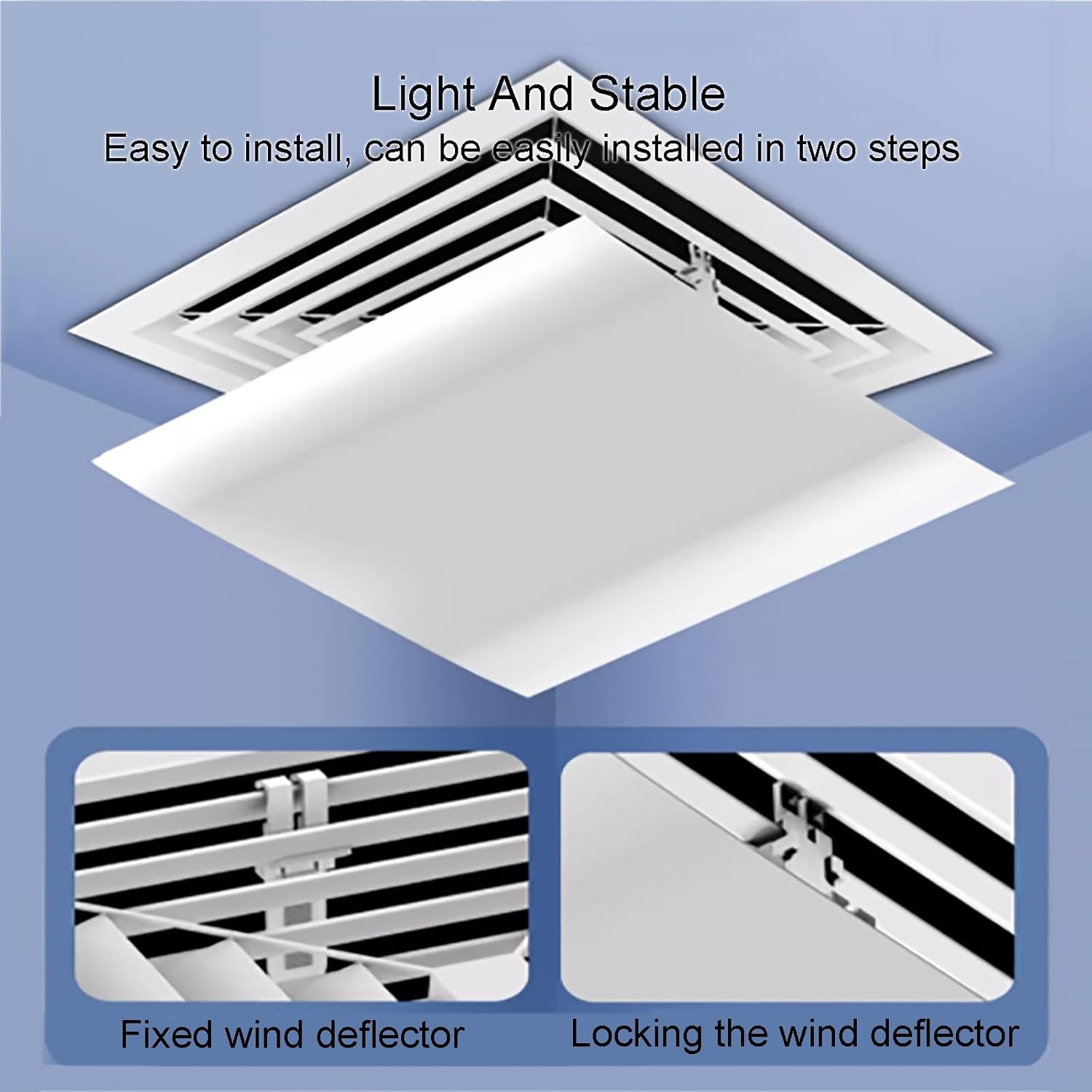 Central Air Conditioning Deflector Air Conditioner Windshield Air Conditioners Baffle Shield Air Conditioning Vent Deflector Ac Vent Deflector Prevent the Air From Blowing Straight,Angle Adjustable