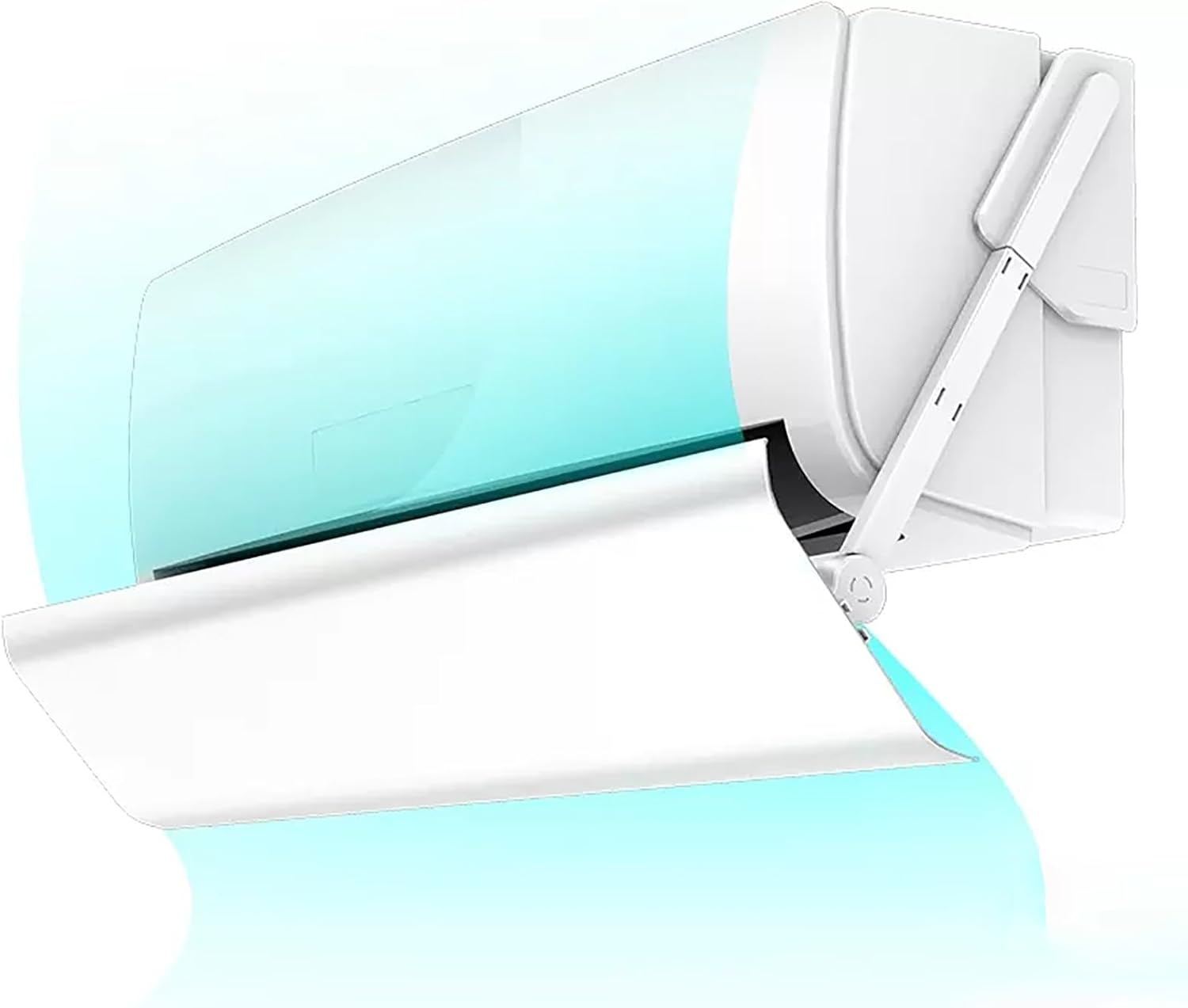 Adjustable Vent Deflectors,Portable Air Conditioners Air Vent Deflector Ceiling Outlet Wind Direction Telescopic,White