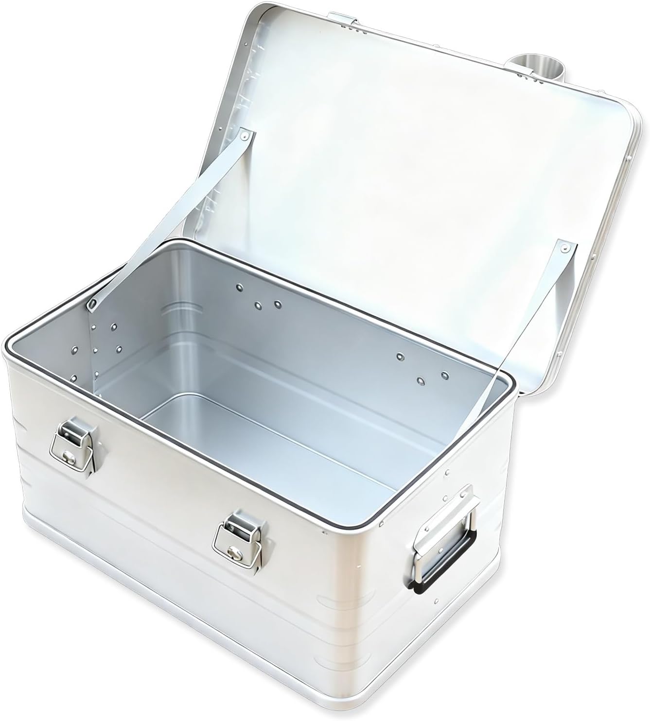 Metal Storage box Garden Storage box Lockable Aluminum Storage boxs Suitable for Camping Trips Home Wardrobes and Garage Tools(73.6cm/29in)