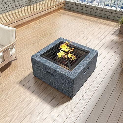 Fire Pits,Fire Pit Outdoor Wood Burning Great for ds and Camping Park Grill BBQ Multifunctional Barbecue Rack Indoor Winter Charcoal Heater