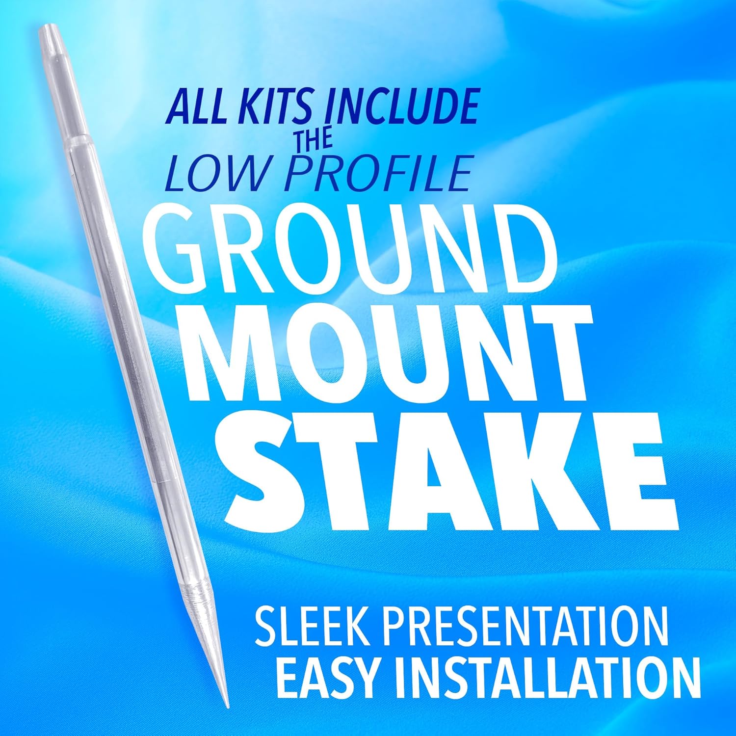 Official State Inspection Station Premium Windless Feather Banner Flag Kit (Flag, Pole, & Ground Mt)