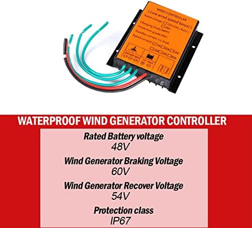 12V 24V Wind Turbine Controller 12000W, 16A-40A High Efficiency for Horizontal & Vertical Wind Turbine Generators, Reliable Wind Power Management Solution