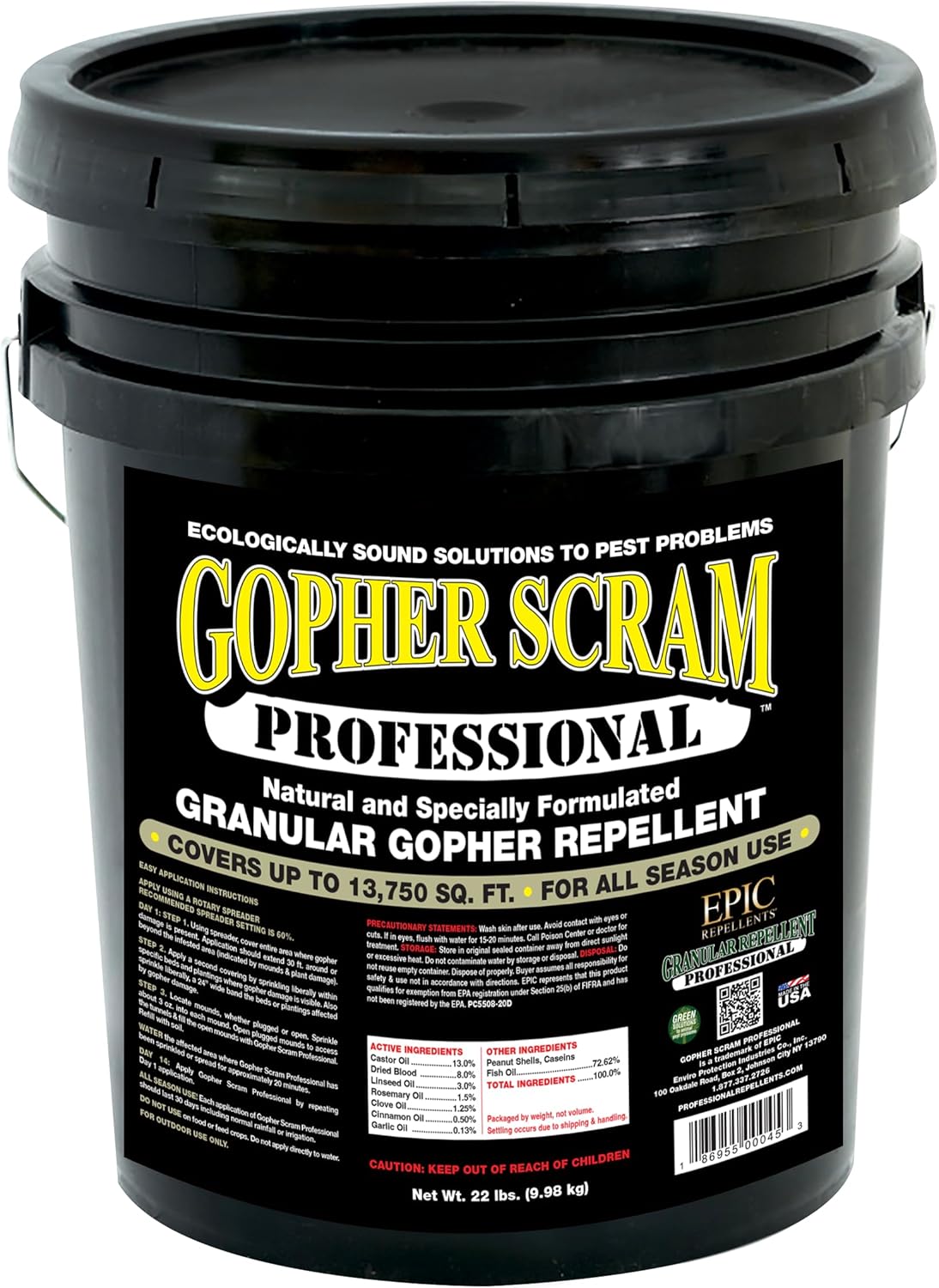 Epic Professional Gopher Scram Repellent 22lb Bucket