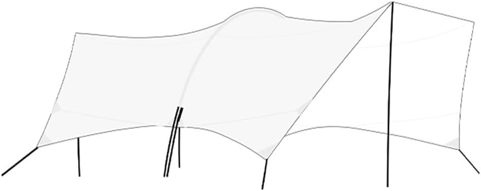 ASSYA Canopy Versatile Hexagonal Sunshade Portable Folding Shade Wear-Resistant Waterproof Sun Shelter for Camping, Picnics, Outing Barbecue,Off White