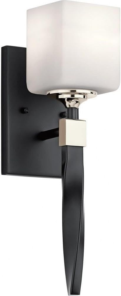 Kichler 55000BK Marette Wall Sconce, 1-Light, Black